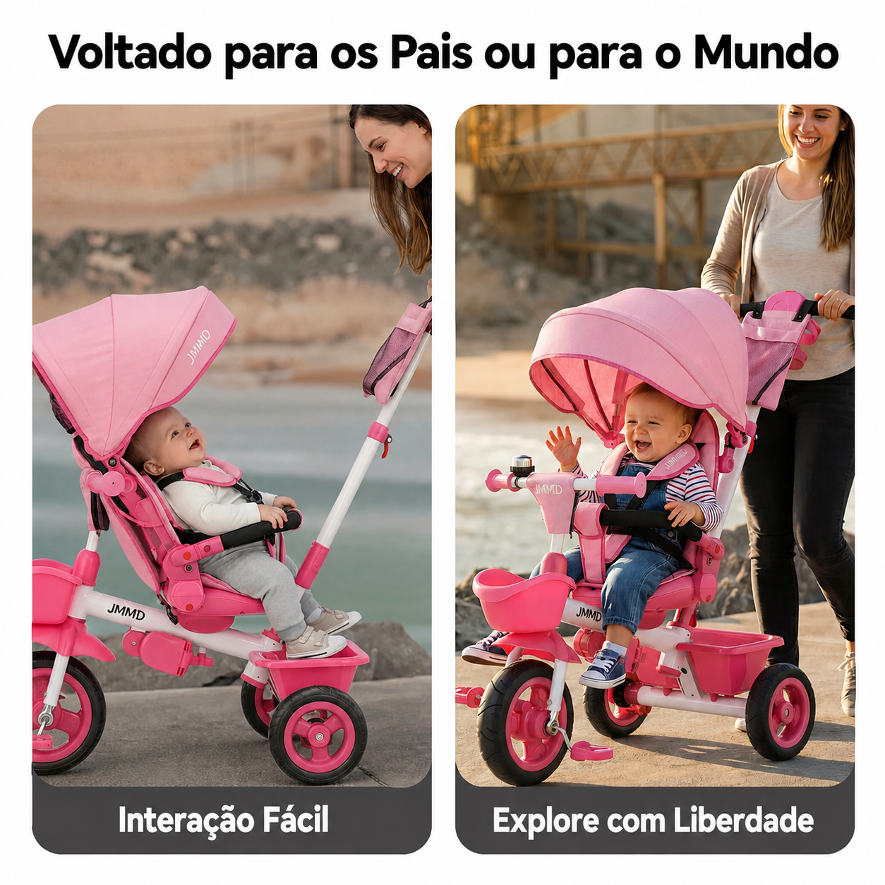 Triciclo Inicial 7 em 1(Não Dobrável)